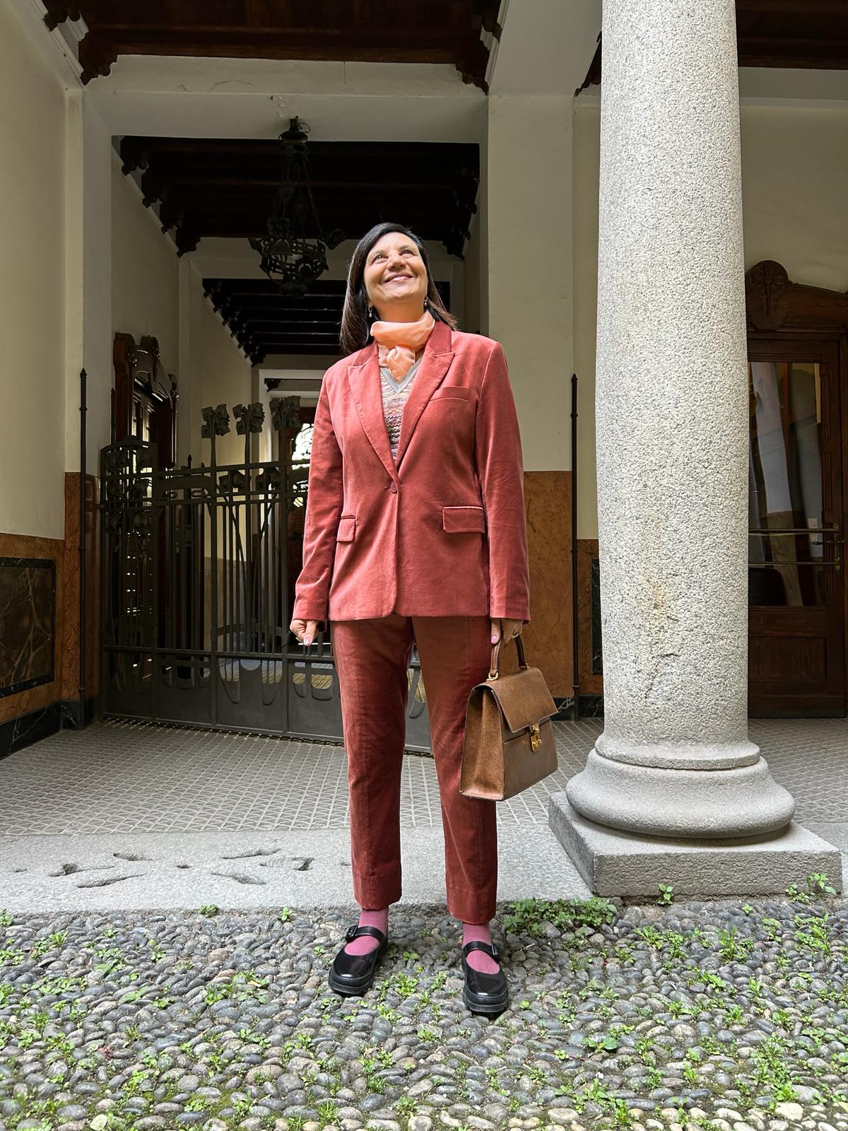 In our courtyard in Milan. My granny used to live here.